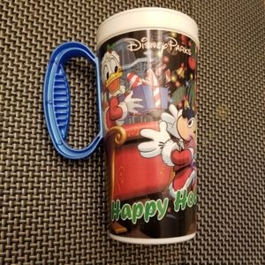 Disney Parks Happy Holidays Travel Mug Cup Christmas Mickey Minnie Donald No Lid